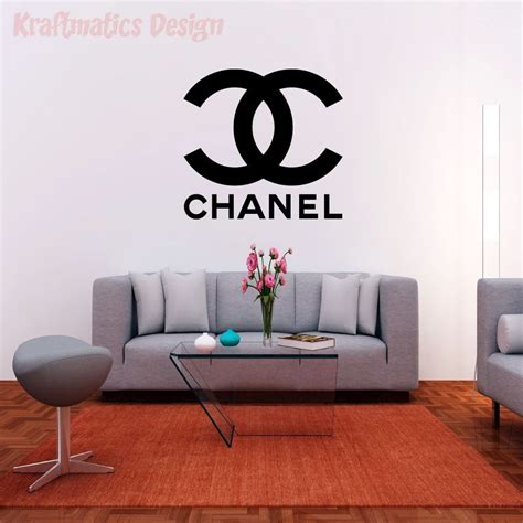 Chanel logo wall decal